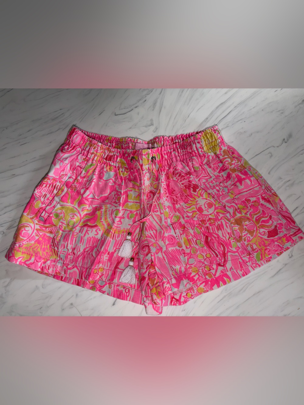 Lilly pulitzer shorts More Kinis in the Keys pink elastic waist s sun pink